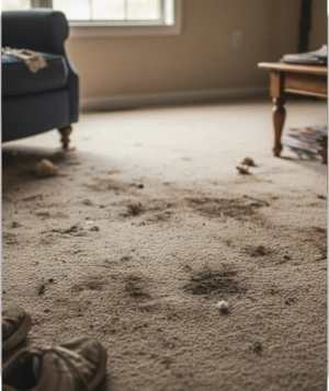 Carpet Shampoo Services Before