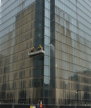 High level Glass Cleaning Before