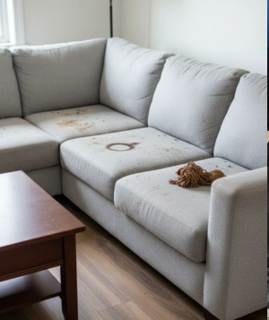 Sofa Cleaning Services Before