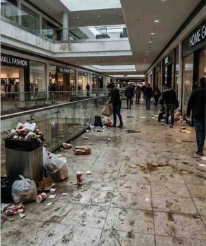 Mall cleaning services before