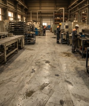 Factory Cleaning Services Before