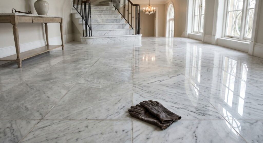 Marble Floor Needs Polishing
