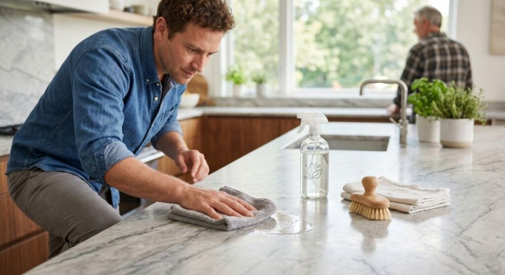 How to clean marble countertops