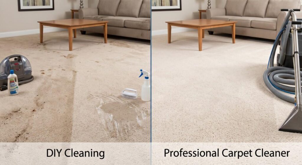 Carpet Cleaner vs DIY Cleaning
