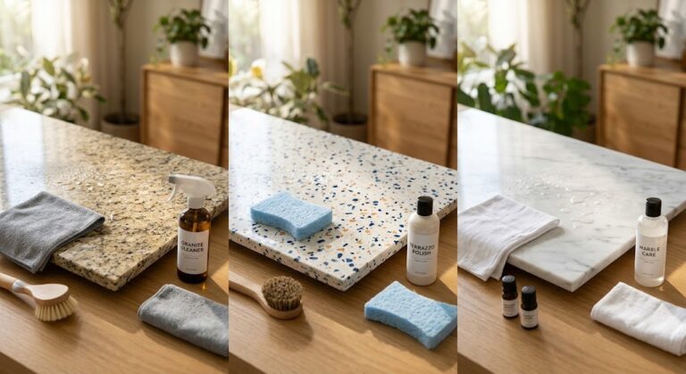 Granite vs Terrazzo vs Marble: Cleaning & Care Guide