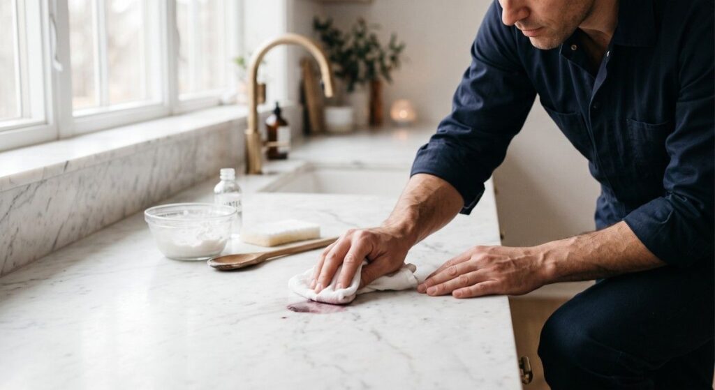 How to Remove Stains from Marble Without Damaging the Surface
