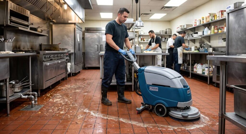 Commercial Kitchen Floor Cleaning