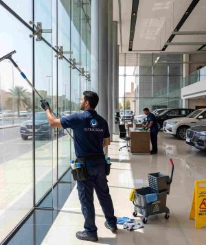 commercial showroom cleaning